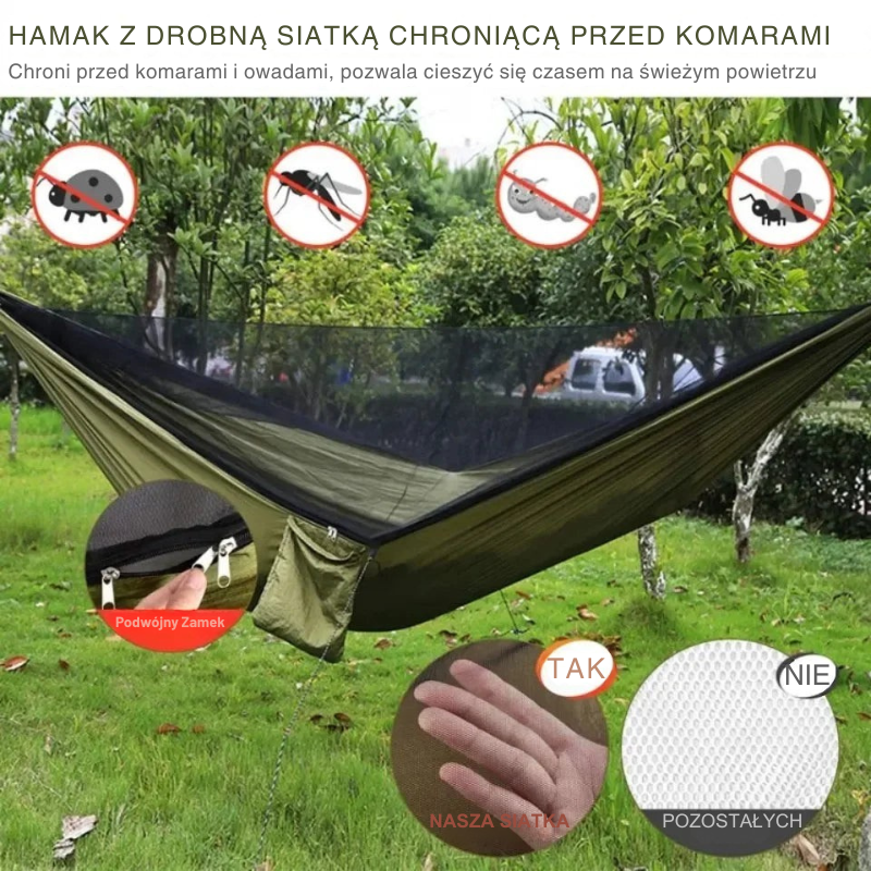 Hamak Outdoor z Moskitierą