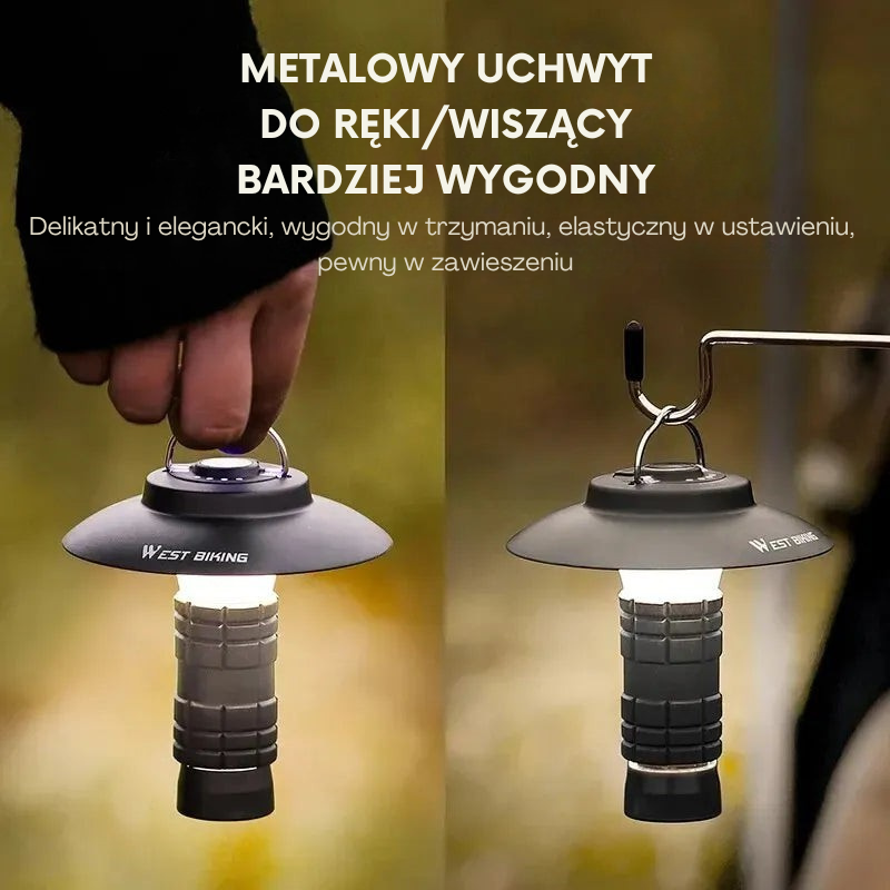 Lampa Kempingowa 3‑w‑1 LED