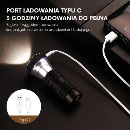 Lampa Kempingowa 3‑w‑1 LED